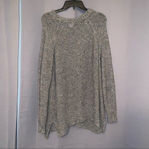 Gray sweater with sparkles